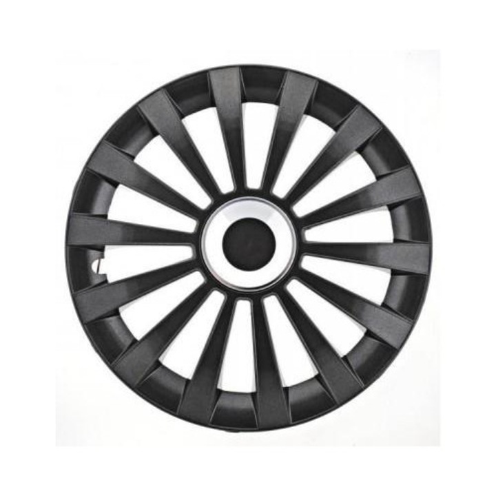 4 db kerékburkolat készlet, fekete, 15 colos, Graphite Meridian modell