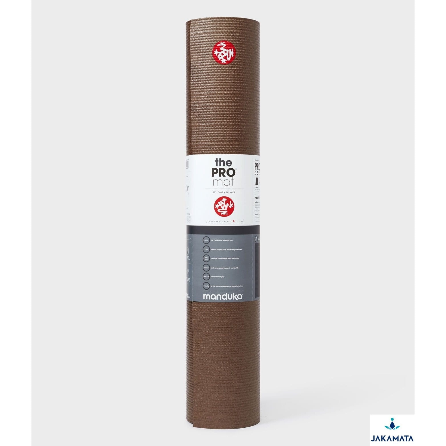 Covoras pentru antrenament Manduka Pro Brown Metalic, PVC, 180 x 66 cm, Maro