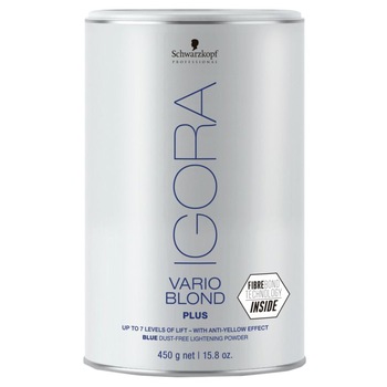 Pudra de par decoloranta Schwarzkopf Igora Vario Blond Plus pentru decolorarea cu pana la 7 tonuri, 450 g Pudra de par decoloranta Schwarzkopf Igora Vario Blond Plus pentru decolorarea cu pana la 7 tonuri, 450 g