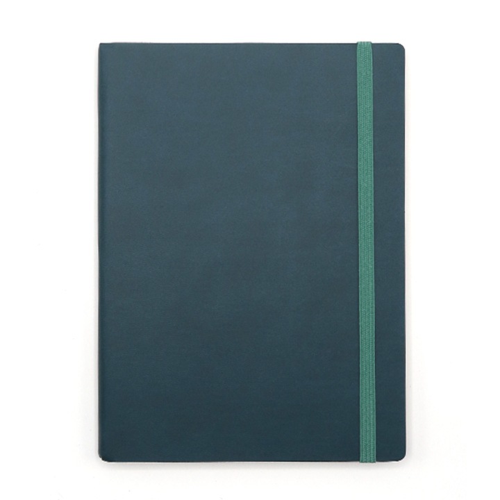 Agenda cu elastic A5 Velvet verde inchis 11620645