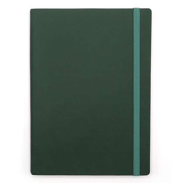 Agenda cu elastic A5 Velvet verde smarald 11620645
