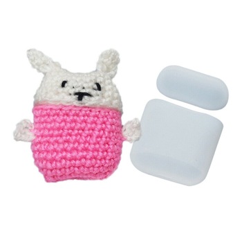 Husa Apple AirPods 1gen /2 gen + Husa Textila, Bunny Husa Apple AirPods 1gen /2 gen + Husa Textila, Bunny