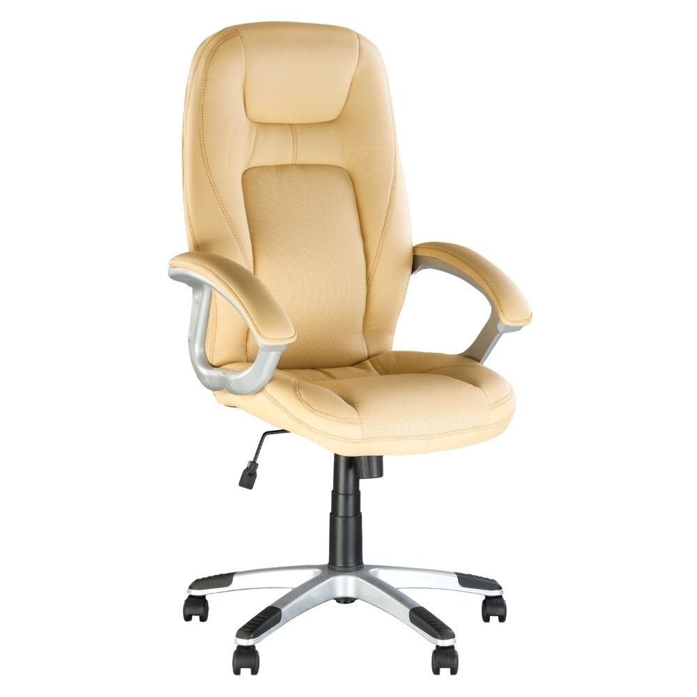 Scaun directorial FORSAGE, Bej piele ecologica