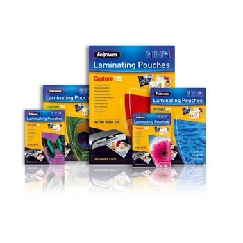 Folie de laminat A4 Fellowes, 80 microni Folie de laminat A4 Fellowes, 80 microni