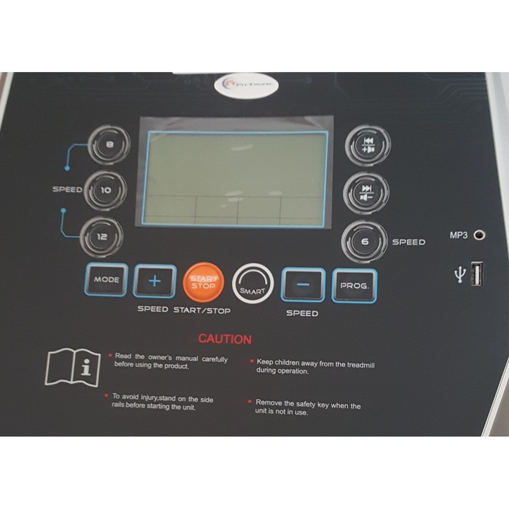 Banda de alergat electrica FitTronic® Delta 100, motor 2.5 CP, Bluetooth, Kinomap, Zwift, Newrunway, Self oil - ungere automata, sistem de amortizare in 6 puncte + arcuri, pliabila cu cilindru, intrare mp3 si USB pt muzica, cheie siguranta
