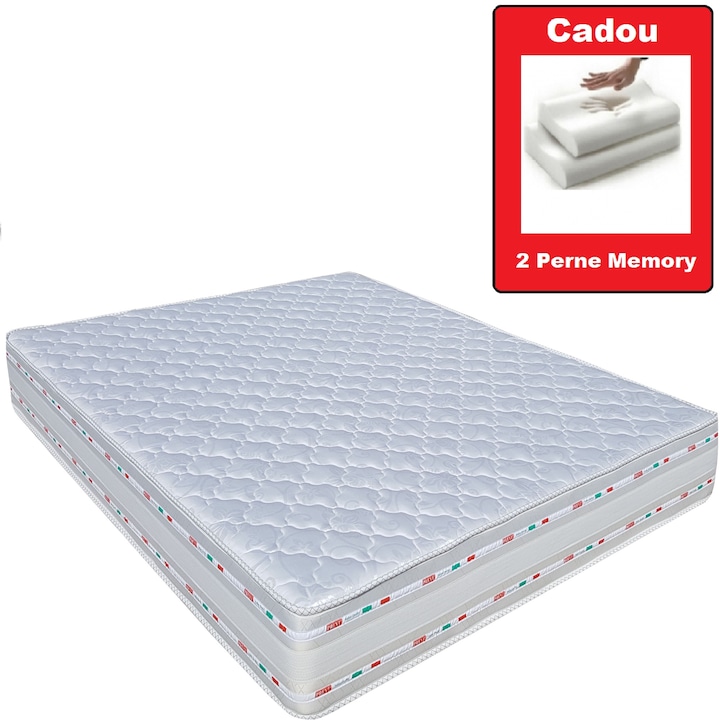 Saltea Memory Foam Previ, 160 x 200 cm + 2 Perne Cervicale Memory Foam Cadou