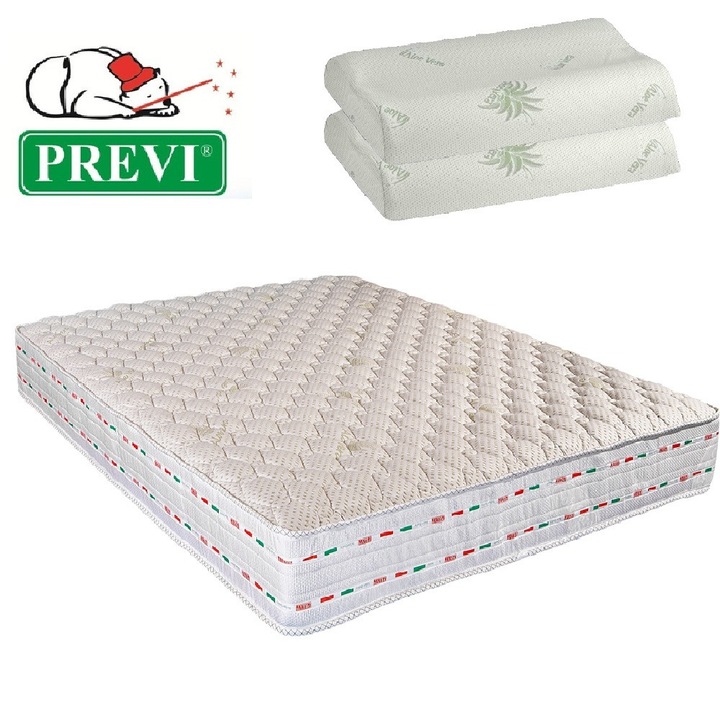 Saltea Memory Foam Previ, 160 x 200 cm + 2 Perne Cervicale Memory Foam
