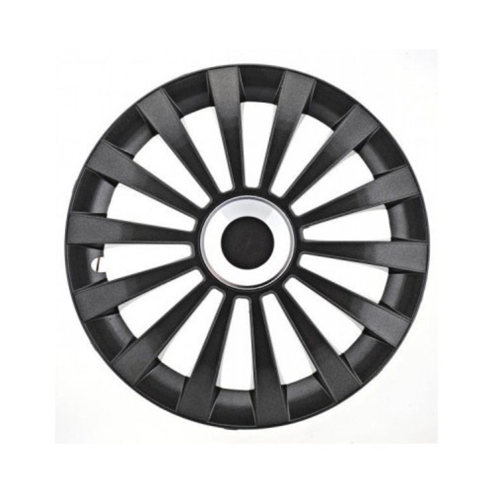 4 db kerékburkolat készlet, fekete, 16 colos, Graphite Meridian modell