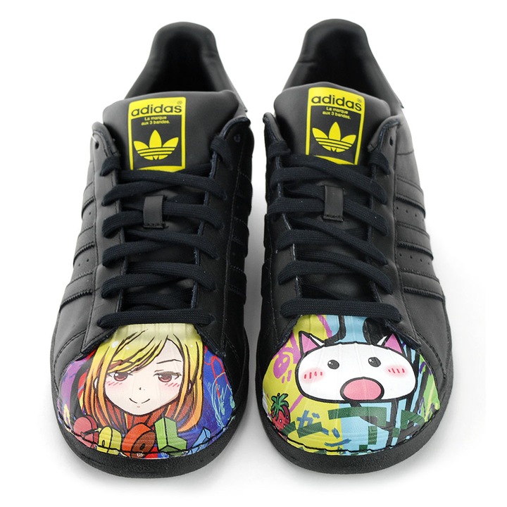 Adidas Originals Superstar Pharrell Williams férfi tornacipő, fekete, 42-es méret