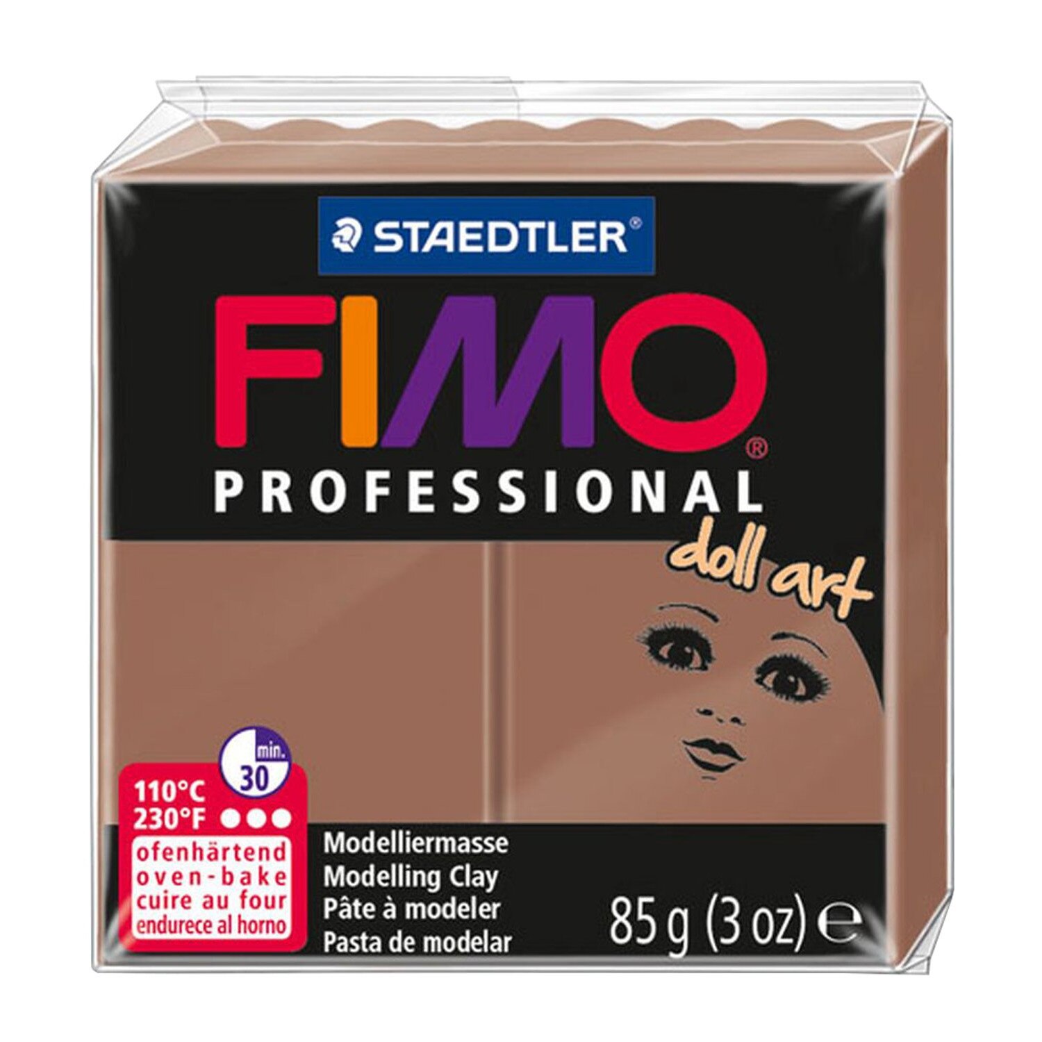 Lut polimeric Fimo Professional Doll Art pentru modelaj Hazelnut Opaque 85g STH-8027-78