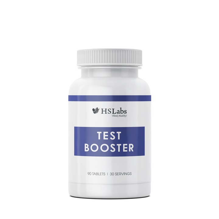 Хранителна добавка, Стимулатор на тестостерона, TEST BOOSTER, HS LABS, 90 КАПСУЛИ
