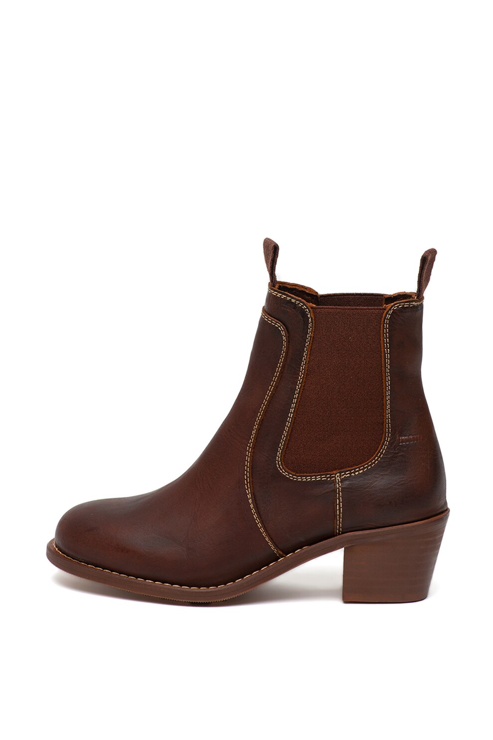 MTNG, Ghete Chelsea din piele, Coniac, 40