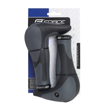 Set gripuri cu coarne Force F Gel Negru/Gri Set gripuri cu coarne Force F Gel Negru/Gri