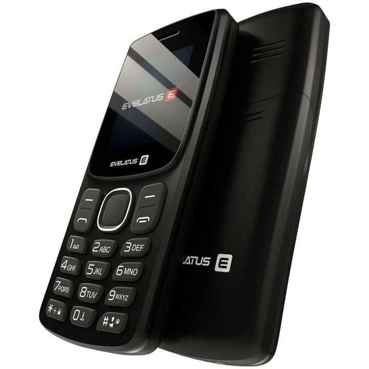 Evelatus EASY01 mobiltelefon, feketeEvelatus EASY01 mobiltelefon, fekete