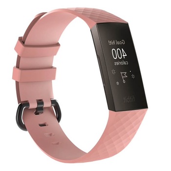 Curea Bratara Edman pentru Fitbit Charge 3 / 4, marimea S, Roz deschis Curea Bratara Edman pentru Fitbit Charge 3 / 4, marimea S, Roz deschis