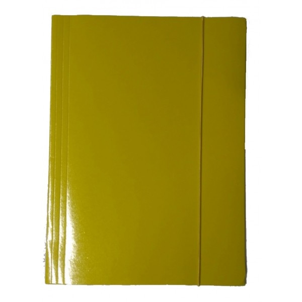 Mapa cu Elastic din Carton Plasifiat, 10 Buc/Set, Galben, Mapa pentru Documente, Mapa pentru Organizat, Mapa pentru Depozitare