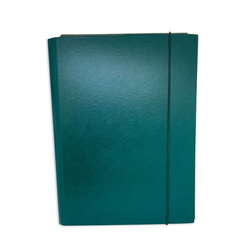 Mapa din Carton cu Elastic, 235x320x55 mm, Max. 500 Coli, Verde, Mapa pentru Documente, Mapa pentru Organizat, Mapa pentru Depozitare