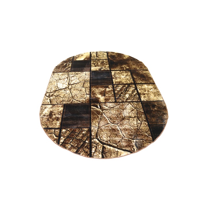 Covor EFFECT Desing,200X300 cm -0879 BROWN,1500gr/mp oval