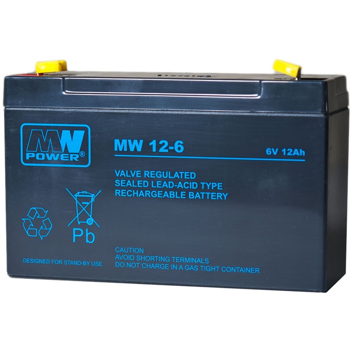 Оловна акумулаторна батерия MW 6V, 12Ah