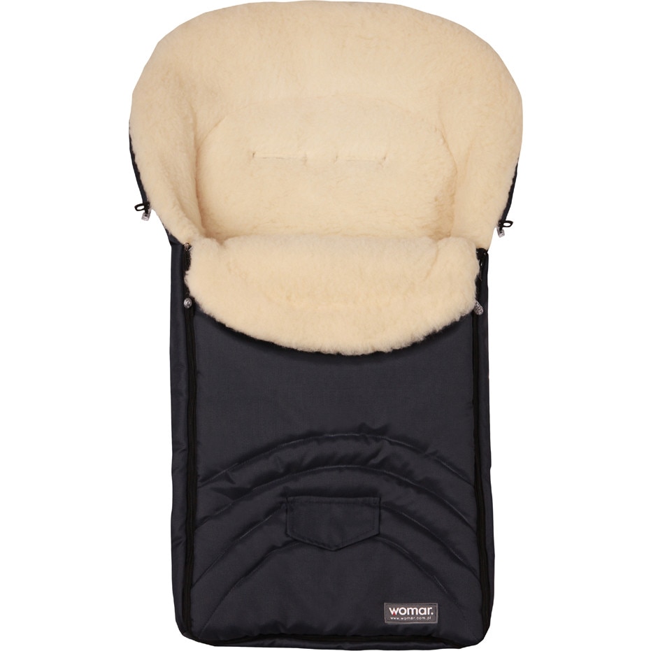 Sac de iarna Early Spring N8 din lana oaie, Womar Zaffiro, Negru