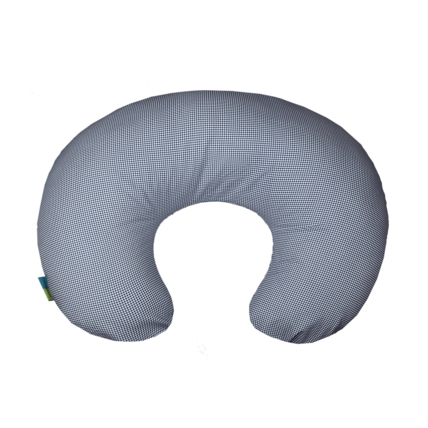Husa pentru Perna de alaptat COMFORT Grid 140 cm, Womar Zaffiro, Albastru