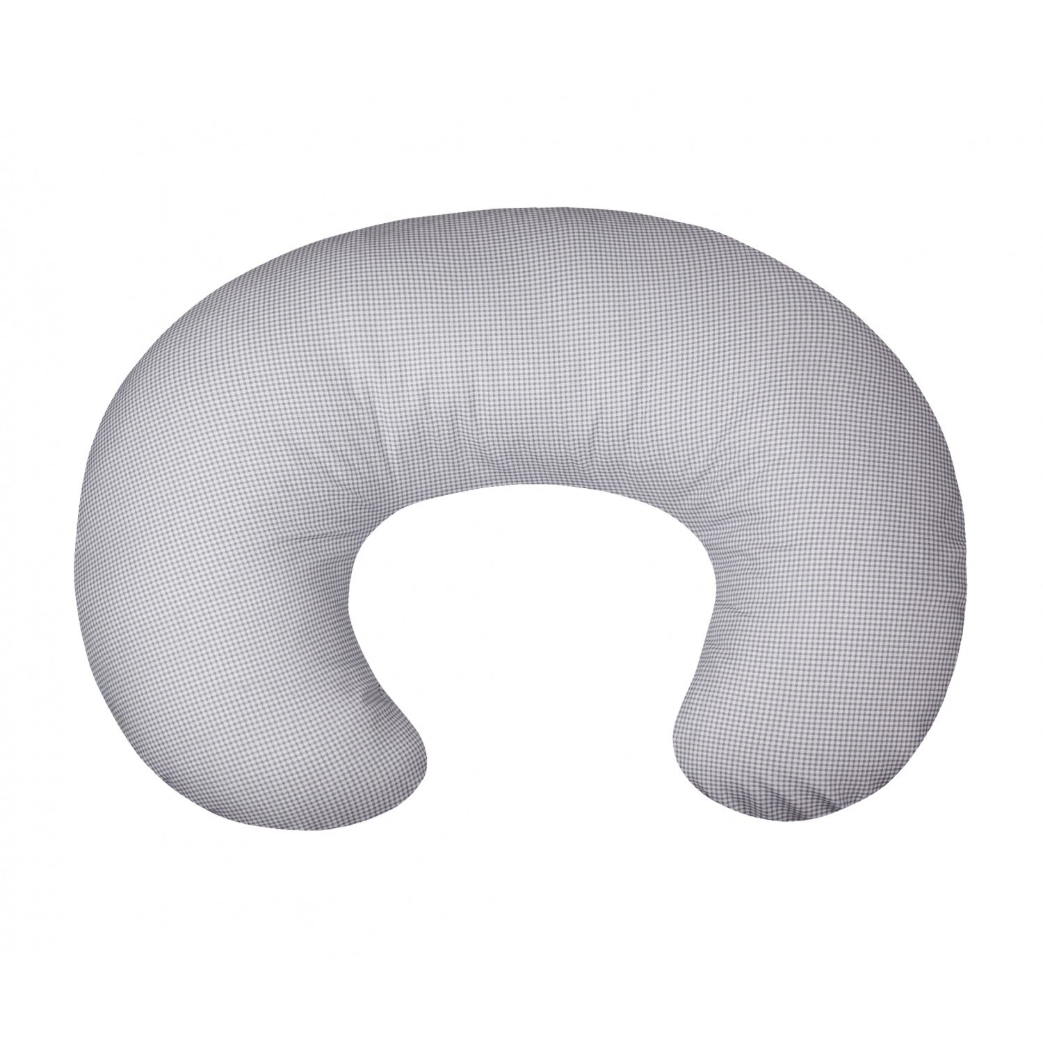 Husa pentru Perna de alaptat COMFORT Grid 140 cm, Womar Zaffiro, Gri