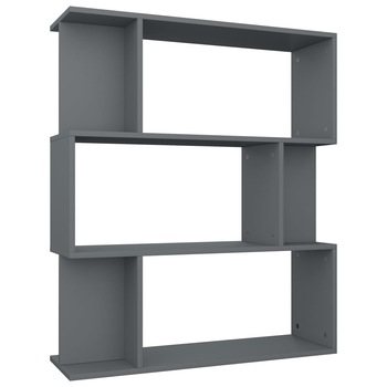 Biblioteca/Separator camera, vidaXL, PAL, 80x24x96 cm, Gri Biblioteca/Separator camera, vidaXL, PAL, 80x24x96 cm, Gri