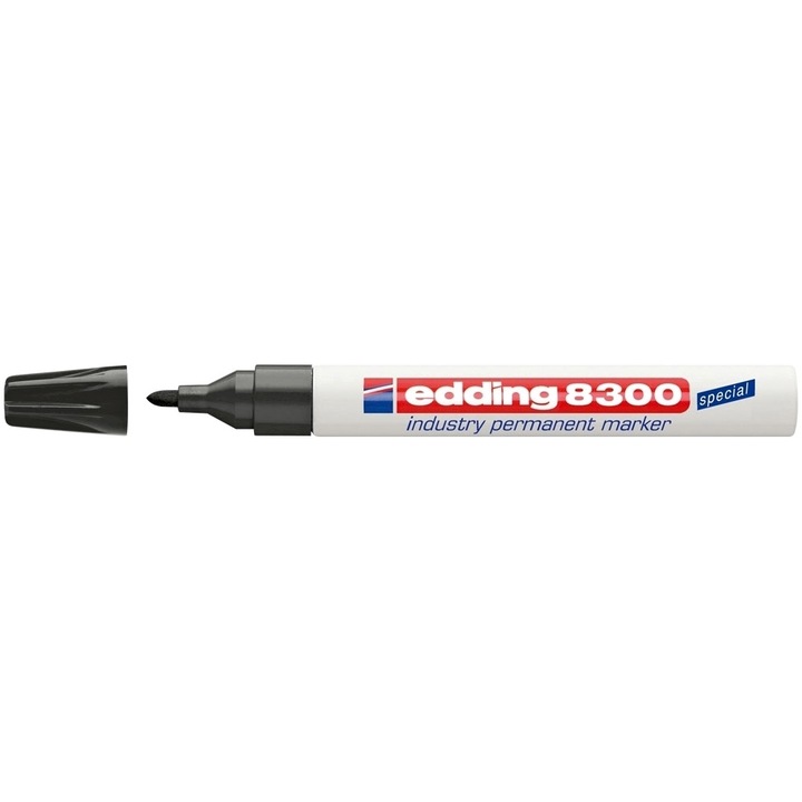 Маркер Edding 8300, Перманентен, Метален корпус, Връх 1.5-3 мм, Черен