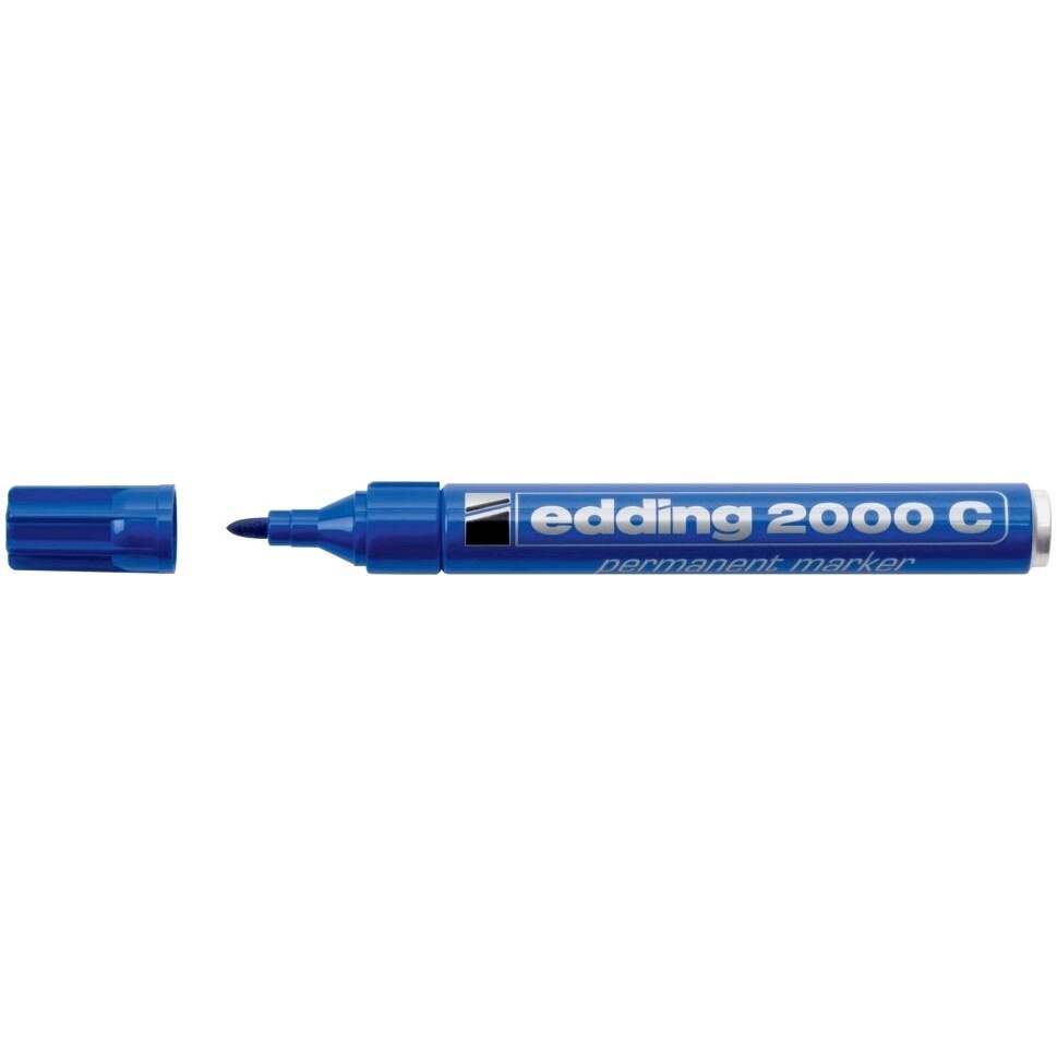 Marker Edding 2000 permanent varf rotund 1.5-3mm albastru