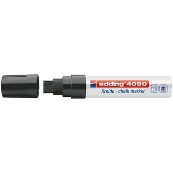 Marker Edding 4090 cu creta lichida varf 4-15mm negru Marker Edding 4090 cu creta lichida varf 4-15mm negru
