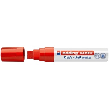 Marker Edding 4090 cu creta lichida varf 4-15mm rosu Marker Edding 4090 cu creta lichida varf 4-15mm rosu