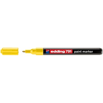 Marker Edding 791 cu vopsea corp plastic varf 1-2mm galben Marker Edding 791 cu vopsea corp plastic varf 1-2mm galben