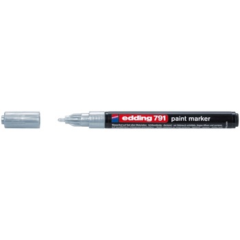 Marker Edding 791 cu vopsea corp plastic varf 1-2mm argintiu Marker Edding 791 cu vopsea corp plastic varf 1-2mm argintiu