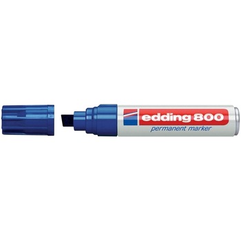 Marker Edding 800 permanent varf 4-12mm albastru Marker Edding 800 permanent varf 4-12mm albastru