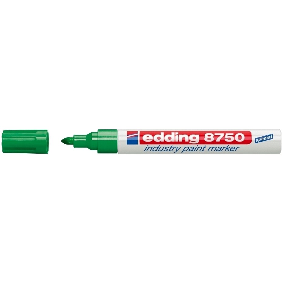 Marker Edding 8750 cu vopsea varf rotund 2-4mm verde