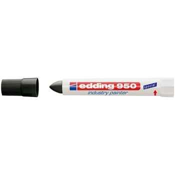 Marker Edding 950 permanent varf tip ceara 10mm negru Marker Edding 950 permanent varf tip ceara 10mm negru