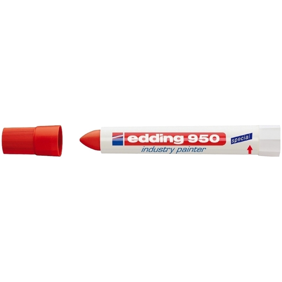 Marker Edding 950 permanent varf tip ceara 10mm rosu