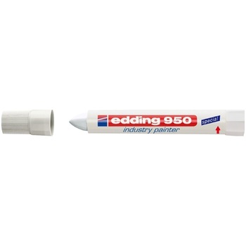 Marker Edding 950 permanent varf tip ceara 10mm alb Marker Edding 950 permanent varf tip ceara 10mm alb
