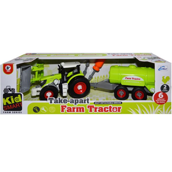 Tractor cu cisterna demontabil, 42 x 9.5 x 12 cm, Farm Tractor