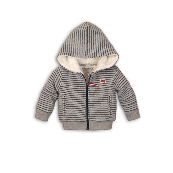 Cardigan bebe, Dirkje, pufos, gri Cardigan bebe, Dirkje, pufos, gri