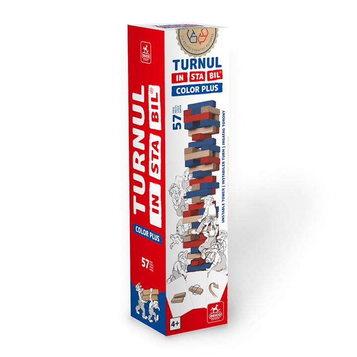 Joc Deico Games - Turnul instabil, Color Plus, 57 piese