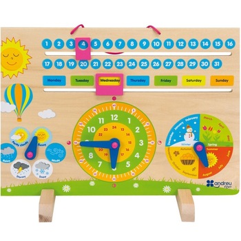 Calendar pentru copii, din lemn, 45*30 cm Calendar pentru copii, din lemn, 45*30 cm