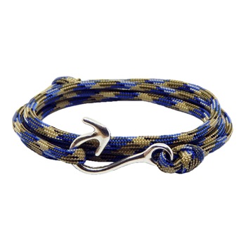 Bratara reglabila din snur paracord camo blue Bratara reglabila din snur paracord camo blue