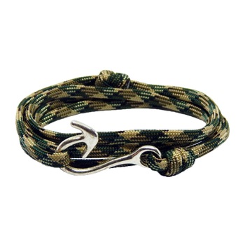 Bratara reglabila din snur paracord camo green Bratara reglabila din snur paracord camo green