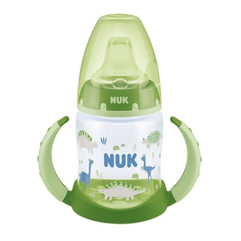 Biberon cu cioc din silicon si manere 150 ml Nuk First Choice 743793-V, Verde 6-18 luni Biberon cu cioc din silicon si manere 150 ml Nuk First Choice 743793-V, Verde 6-18 luni