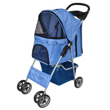 Carucior pentru caini, albastru 170056 Carucior pentru caini, albastru 170056