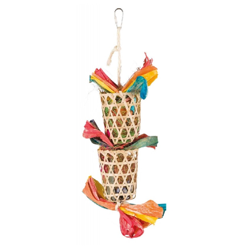 Jucarie Trixie Naturala Pe Franghie De Sisal Pentru Pasari 35 cm 58990