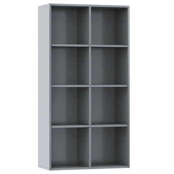 Biblioteca/Servanta, vidaXL, PAL extralucios, 66 x 30 x 130 cm, Gri Biblioteca/Servanta, vidaXL, PAL extralucios, 66 x 30 x 130 cm, Gri
