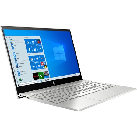 Laptop ultraportabil HP ENVY 13-aq1003nq cu procesor Intel® Core™ i5-10210U pana la 4.20 GHz Comet Lake, 13.3", Full HD, 8GB, 512GB SSD, Intel® UHD Graphics, Windows 10 Home, Silver