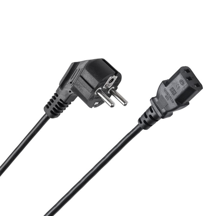 WDR PC tápkábel, standard, 15 méter, fekete